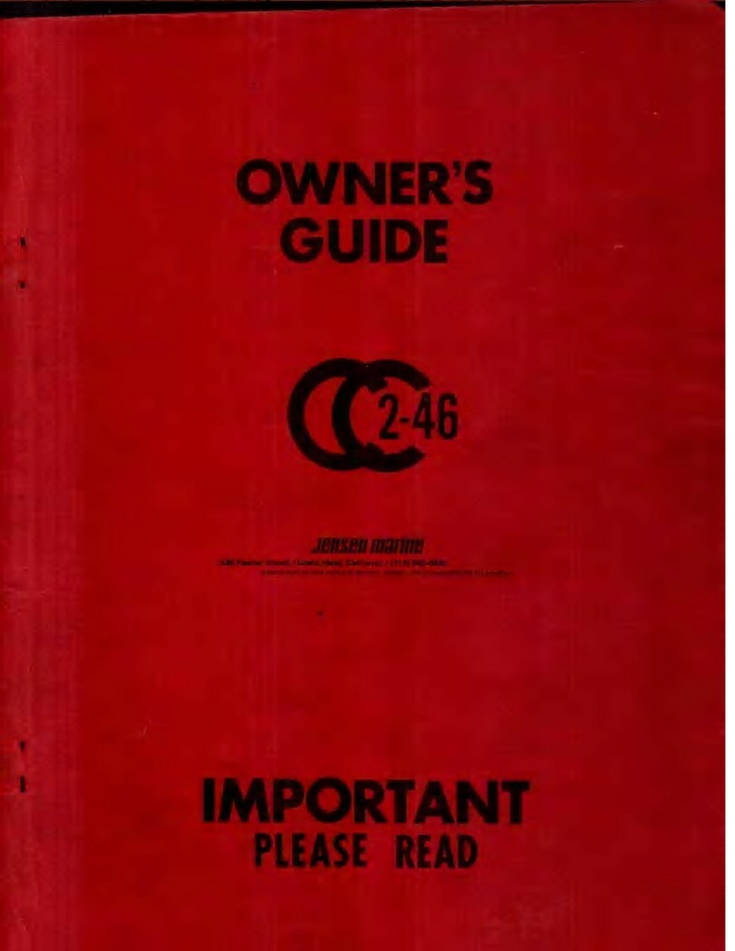 Jensen Marine Cal 2-46 owner's guide