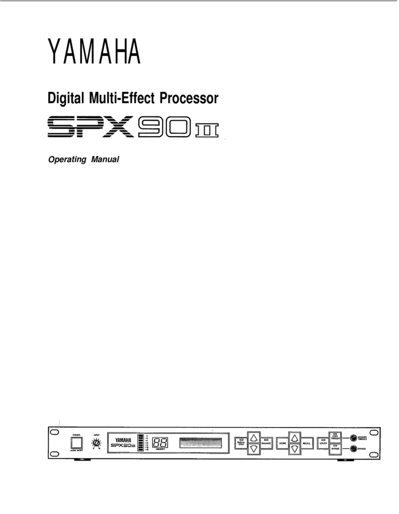 Yamaha SPX90 II operating manual