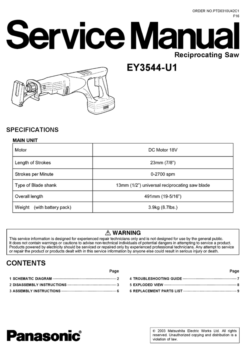 Panasonic EY3544-U1 User manual