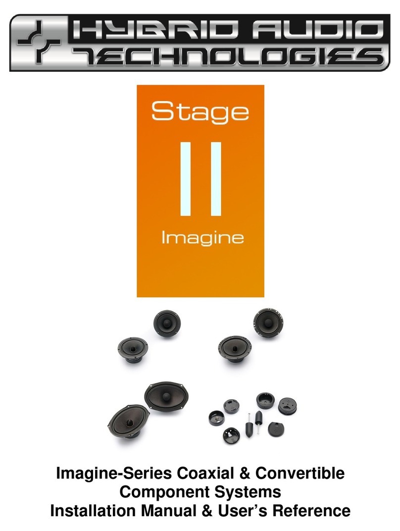 Hybrid Audio Technologies Imagine-Series Installation manual & user's reference