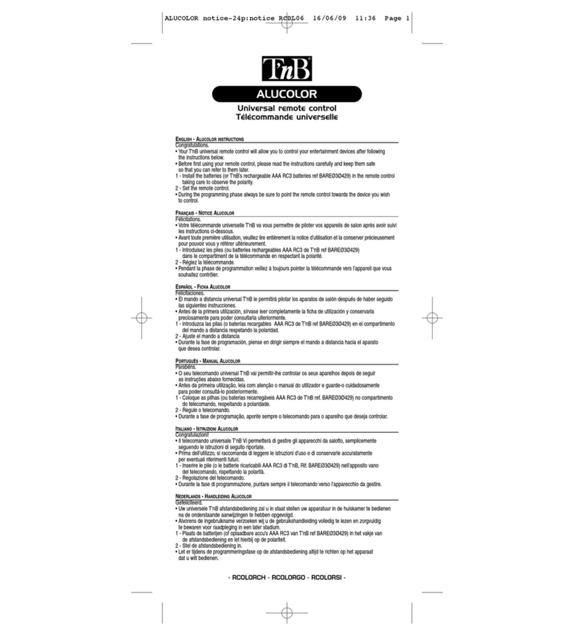 T'nB ALUCOLOR User manual