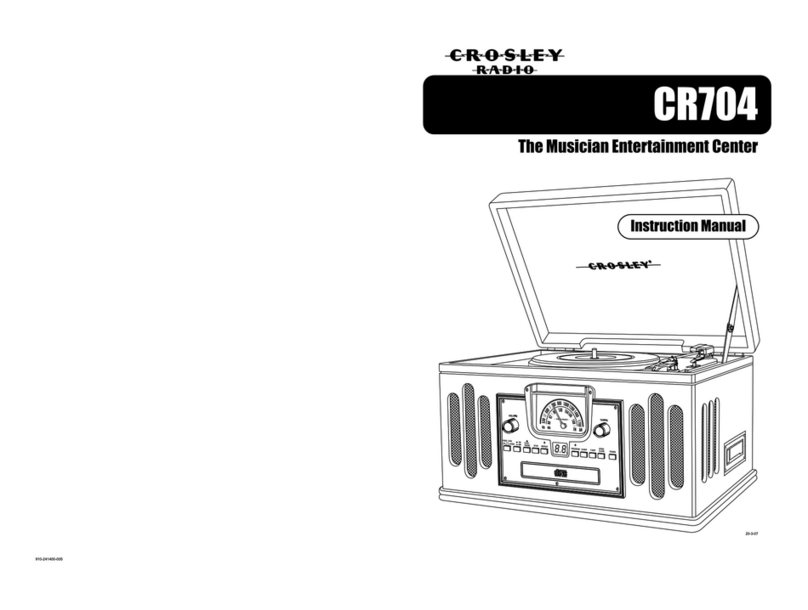 Crosley CR704 instruction manual