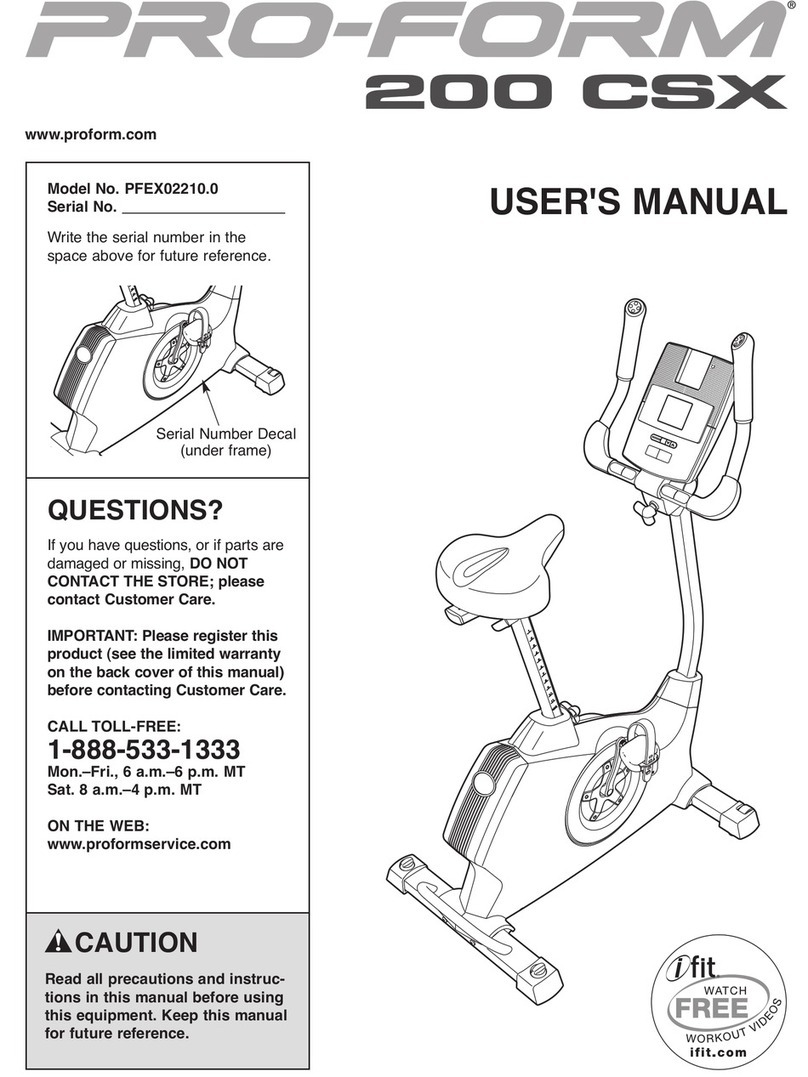 Pro-Form PFEX02210.0 User manual
