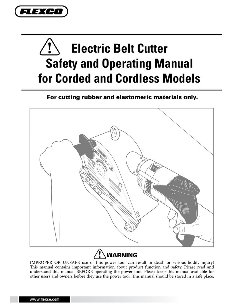 Flexco Corded series Safety and operating manual