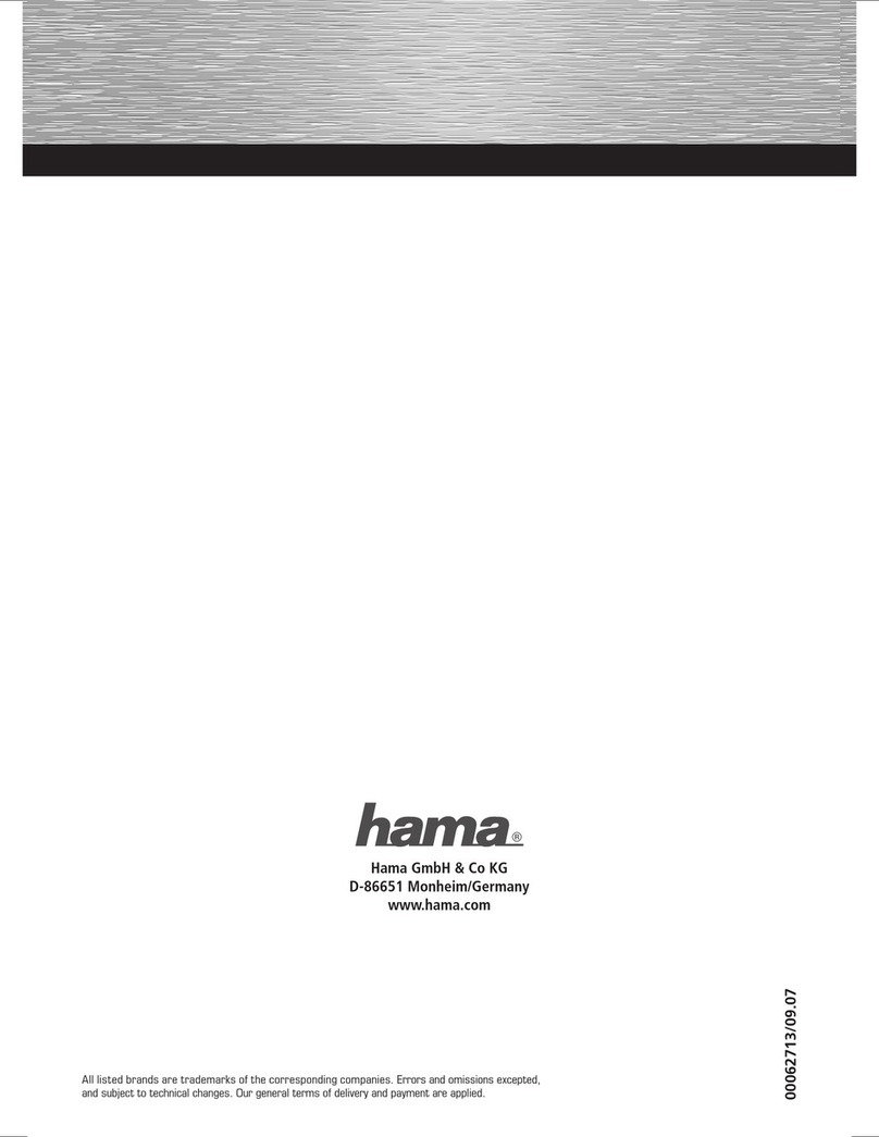 Hama 62713 Operating	 instruction