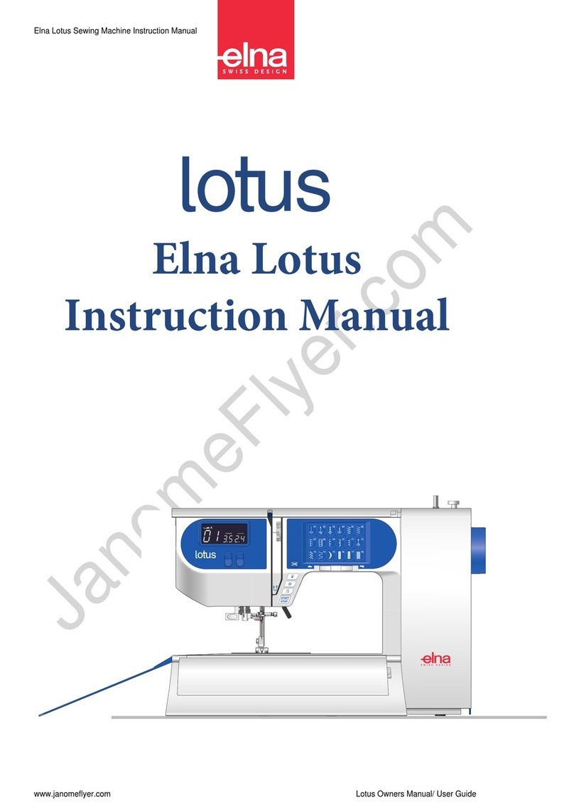 Janome Elna Lotus owner's manual