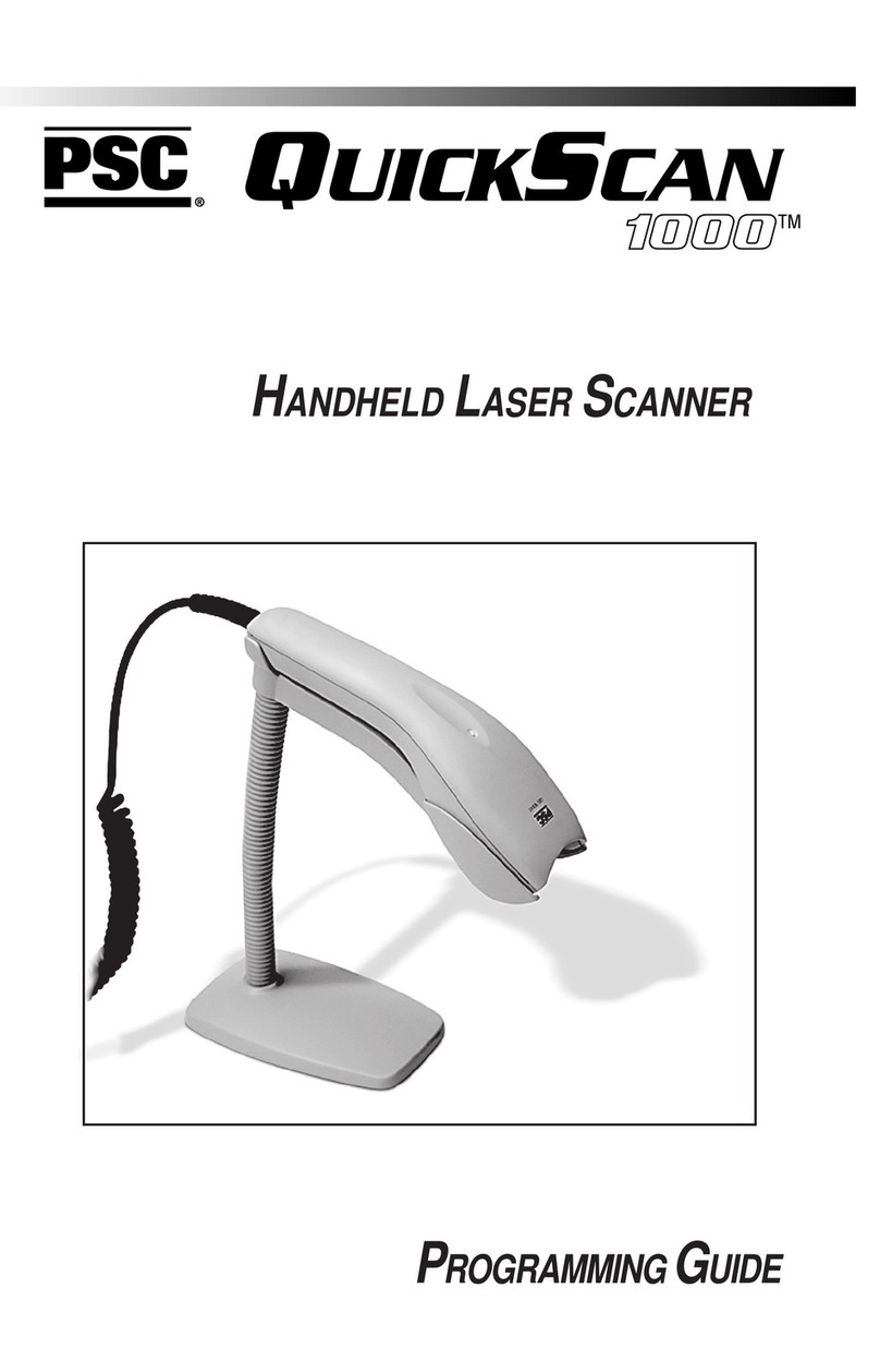 PSC QuickScan 1000 Programming guide