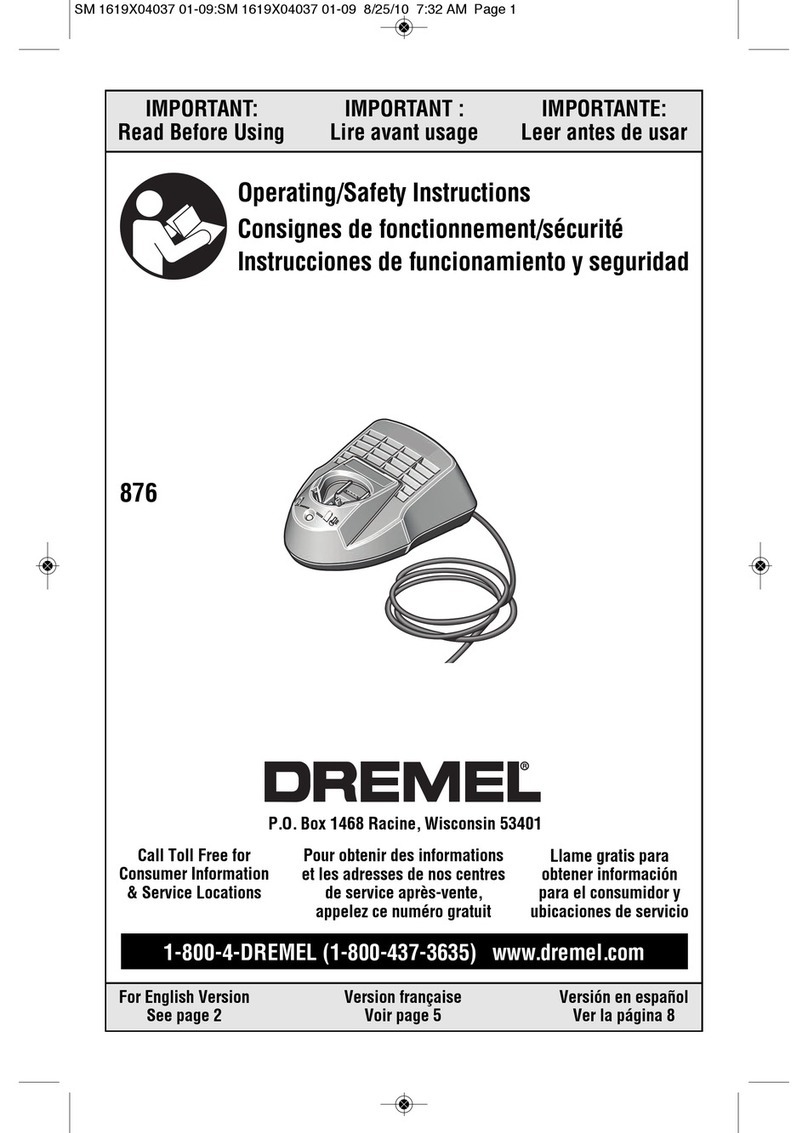 Dremel 876 Operating/safety instructions