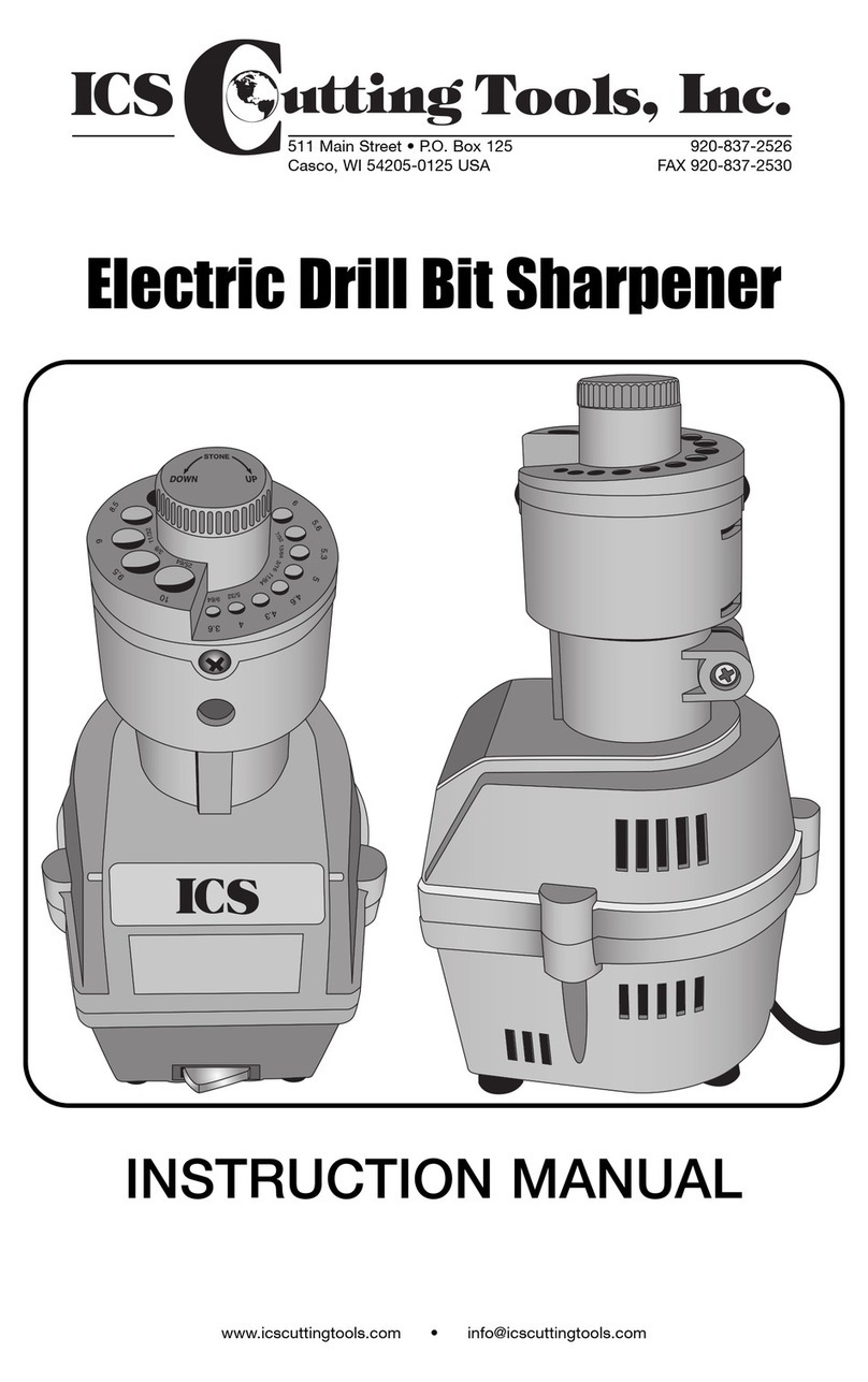 ICS Cutting Tools Electric Drill Bit Sharpener User manual