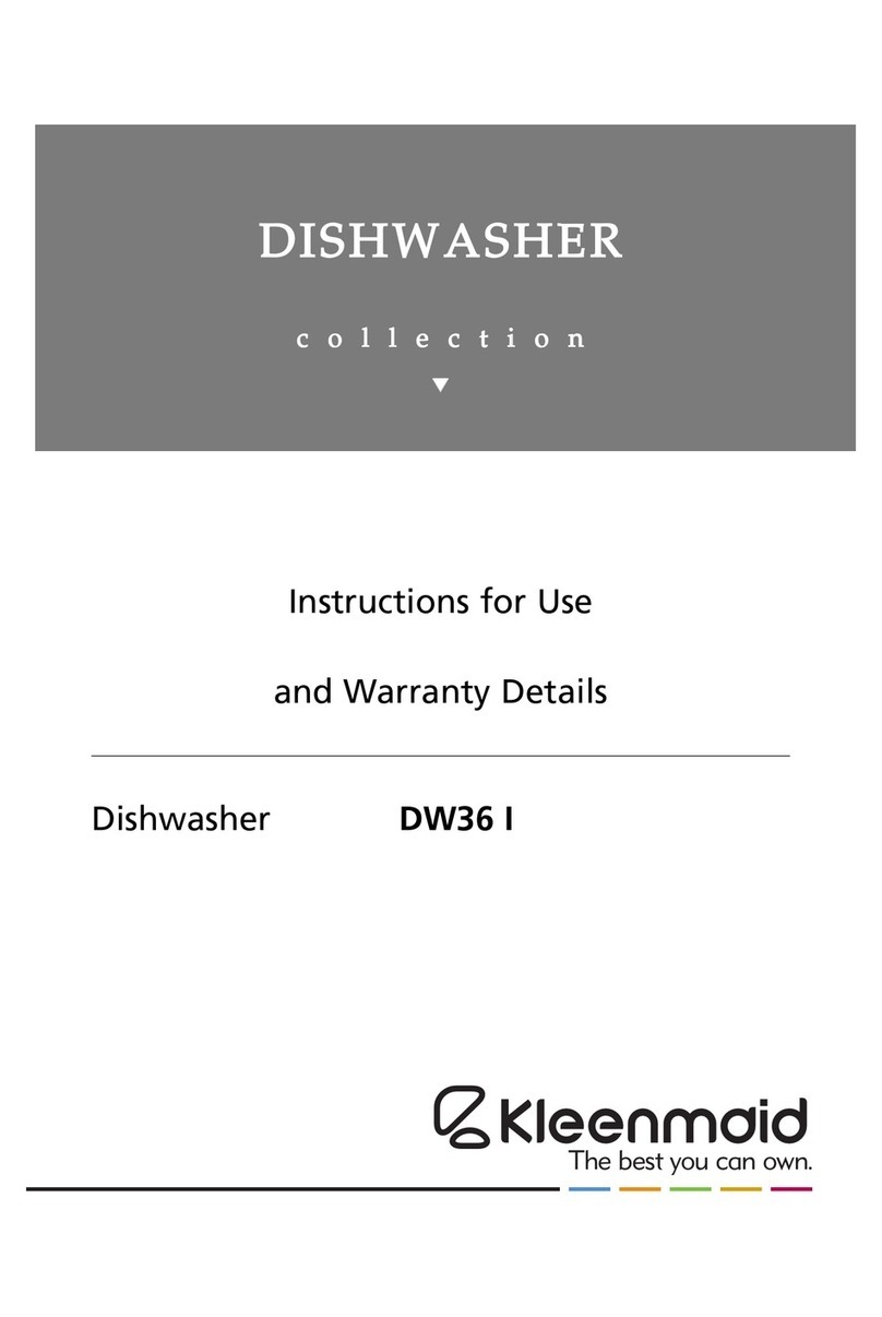 Kleenmaid DW36 I Installation guide