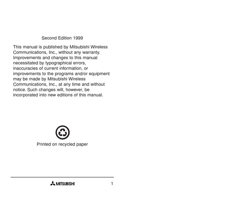 Mitsubishi T200 User manual Mitsubishi T200 User manual
