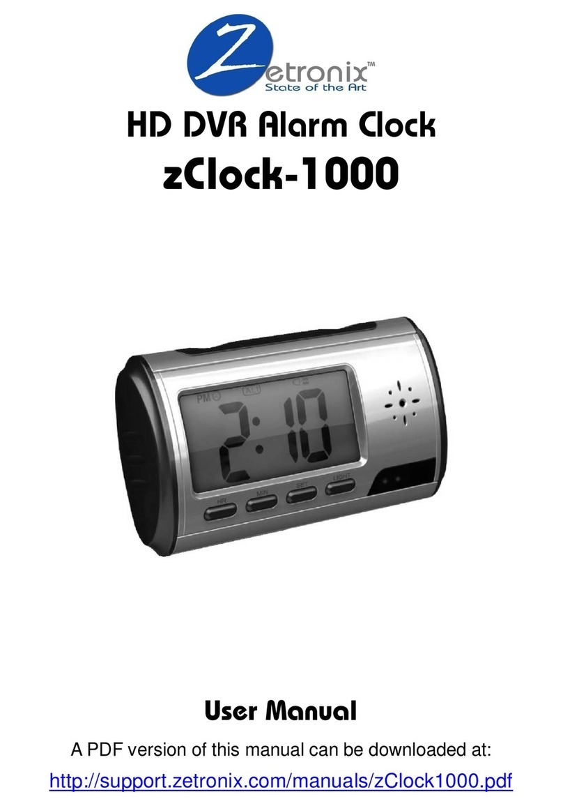 Zetronix zClock-1000 user manual