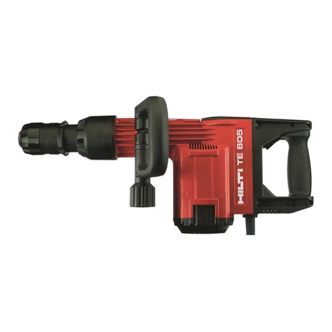 Hilti TE 805 operating instructions