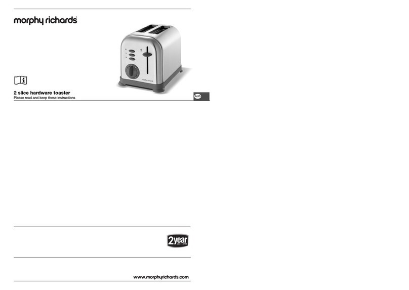 Morphy Richards 2 SLICE ACCENTS TOASTERS WITH PAUSE AND... instructions Morphy Richards 2 SLICE ACCENTS TOASTERS WITH PAUSE AND... instructions