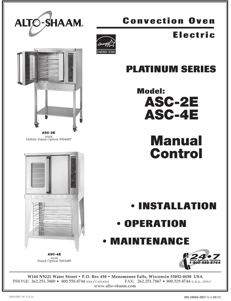 Alto-Shaam PLATINUM ASC-2E Installation and operating instructions