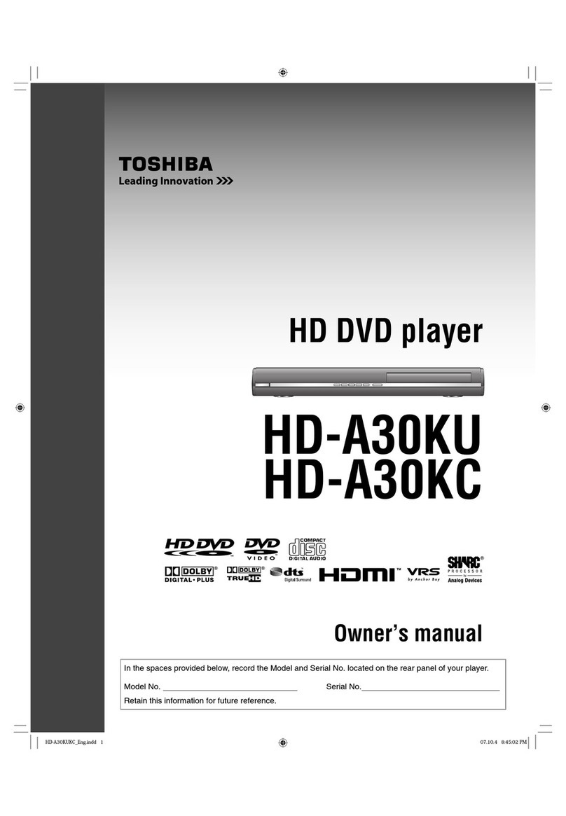 Toshiba HD-A30KU User manual