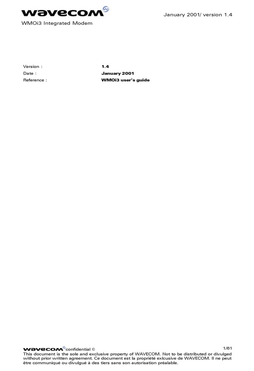 Wavecom WMOi3 user guide
