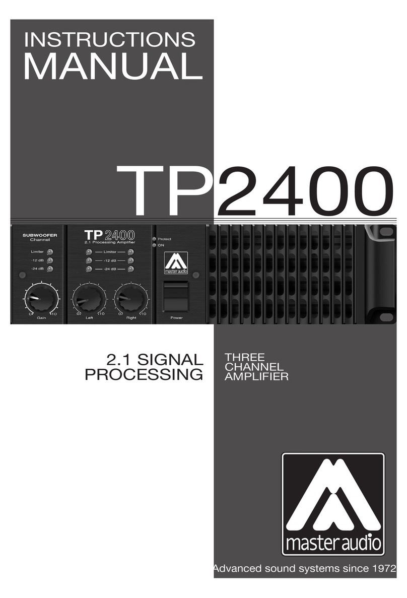 Master audio TP2400 User manual Master audio TP2400 User manual
