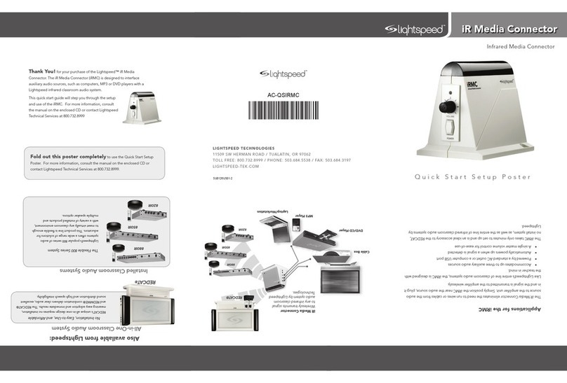 Lightspeed iR Media Connector Technical manual