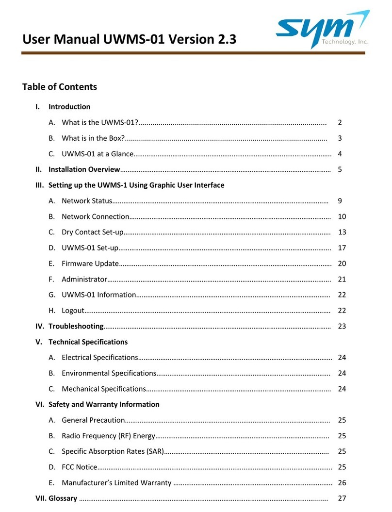Sym uwms-01 user manual