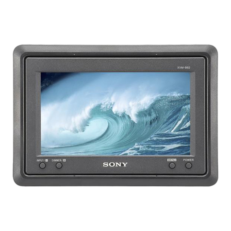 Sony XVM-862 operating instructions
