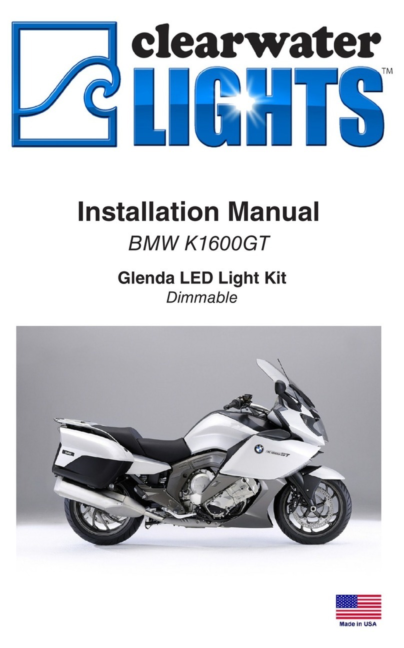 ClearWater Lights BMW K1600GT installation manual