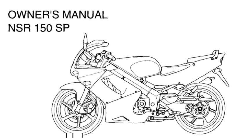Honda NSR150SP (TYPE 1) owner's manual