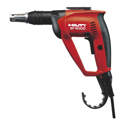 Hilti SF4000 operating instructions