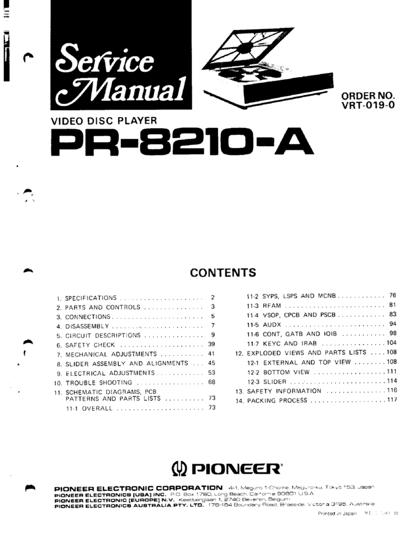 Pioneer PR-8210-A User manual