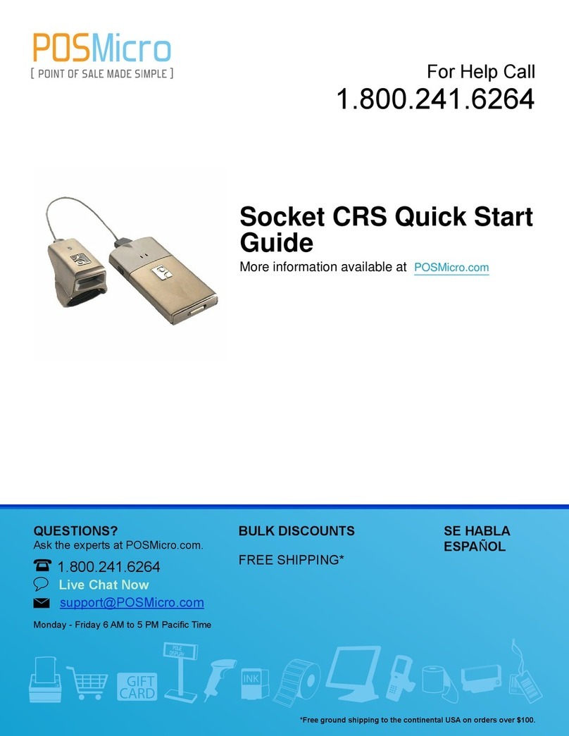 POSMicro Cordless Ring Scanner 9P quick start guide