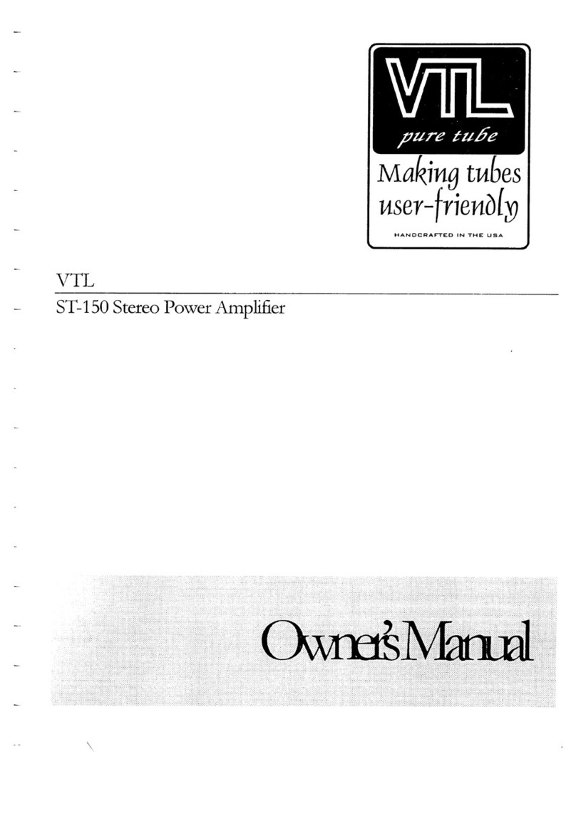 VTL ST-15 owner's manual