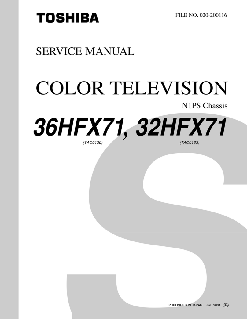 Toshiba 36HFX71 Service manual