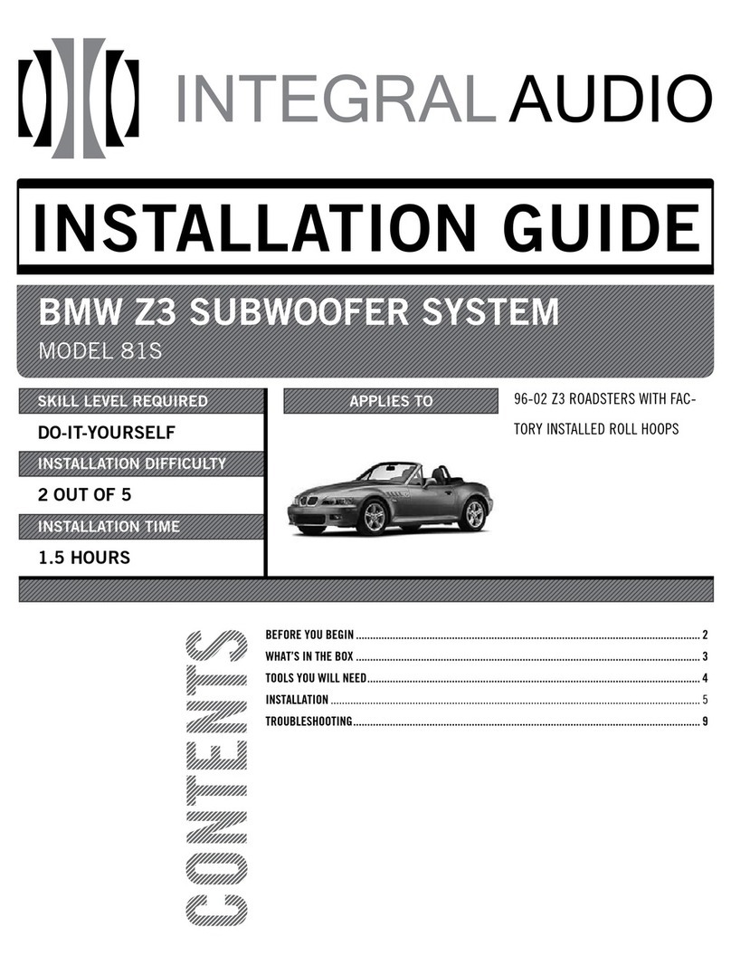 Integral Audio 81S installation guide