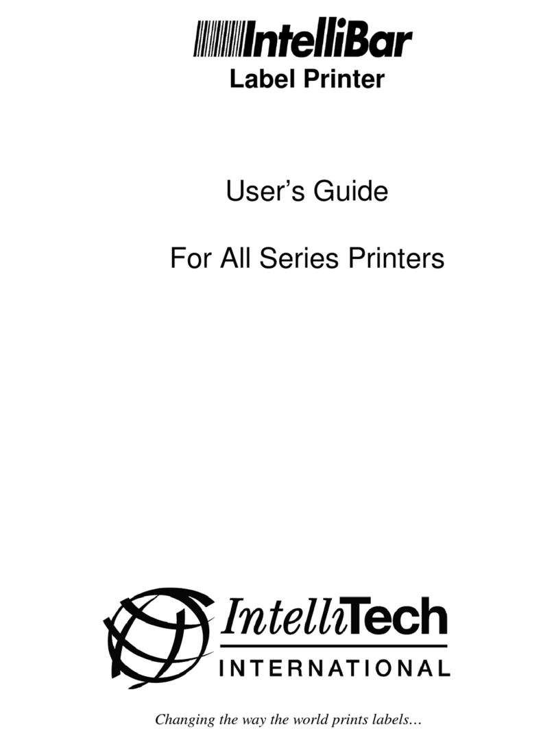 IntelliBar All Series Printers User manual