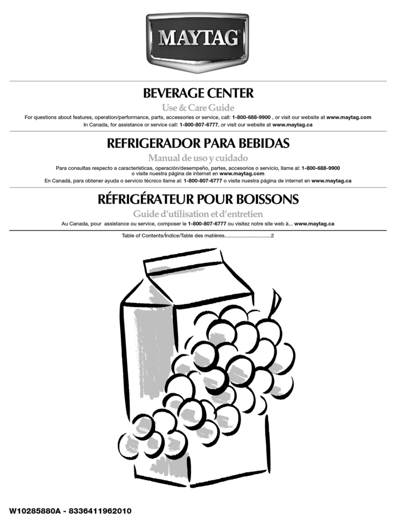 Maytag BEVERAGE CENTER Use & care guide