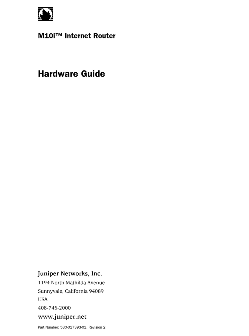 Juniper M10i Installation instructions