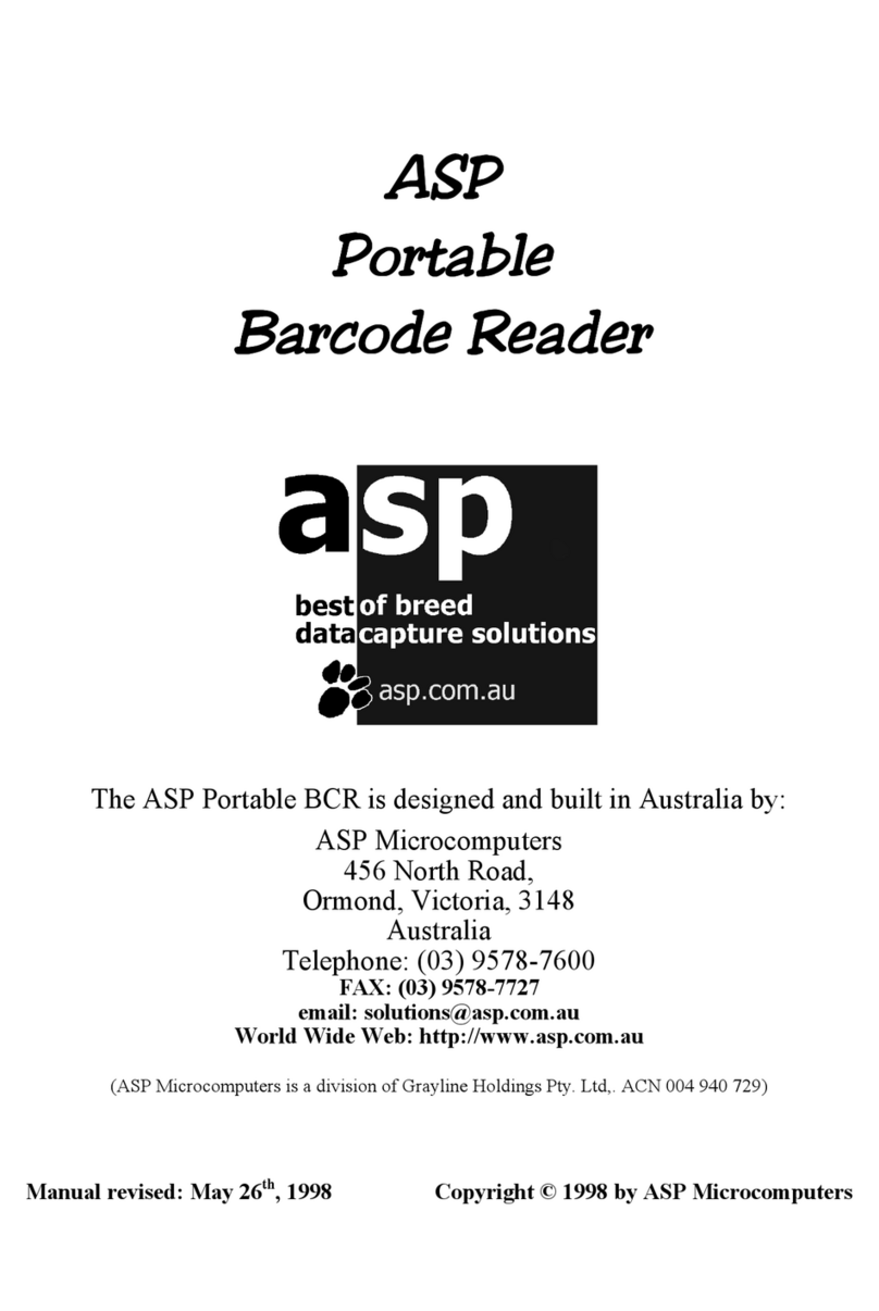 ASP Portable BCR User manual