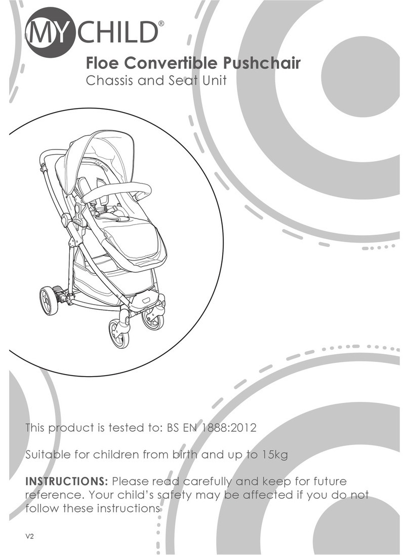 My Child Floe Convertible Pushchair Instructions for installation and use