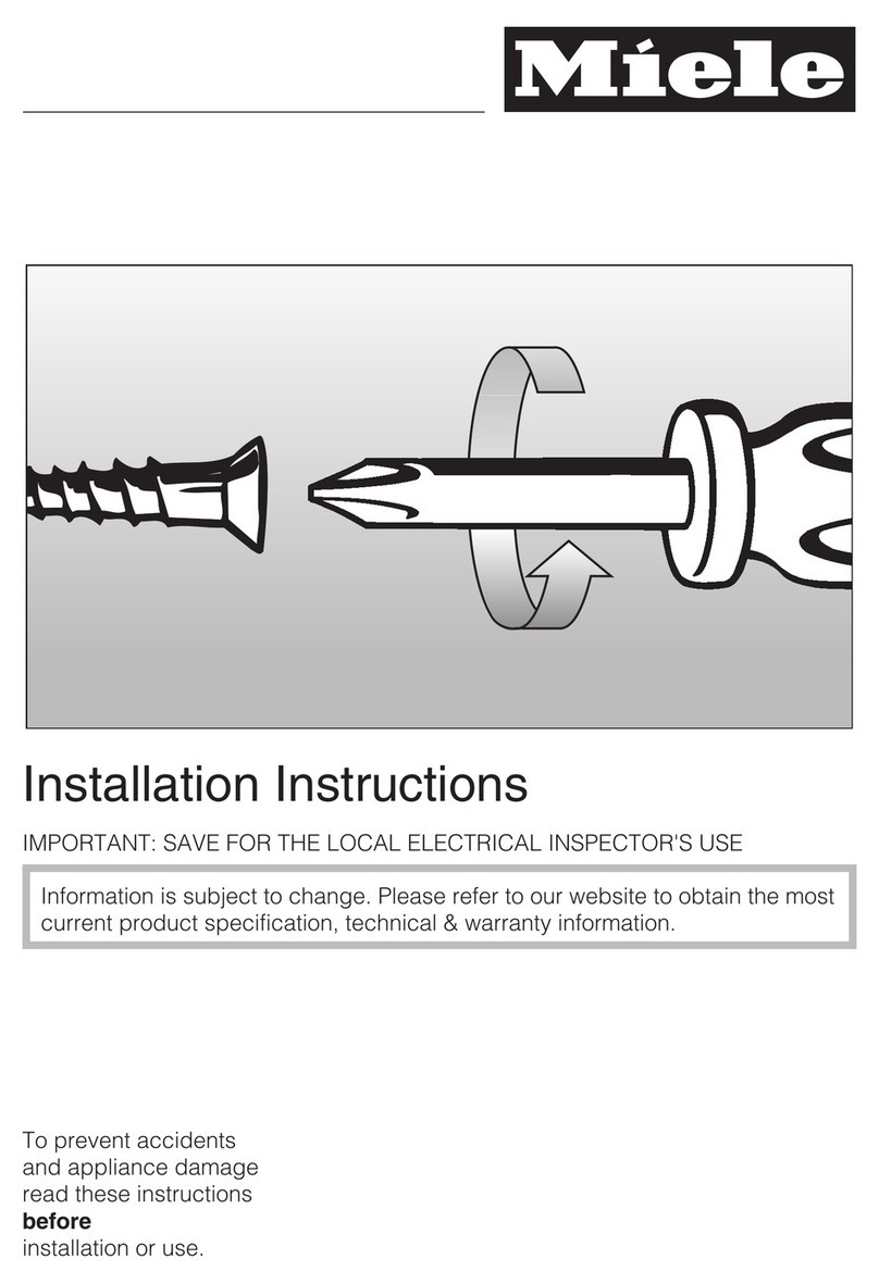 Miele DGC 6800 User manual