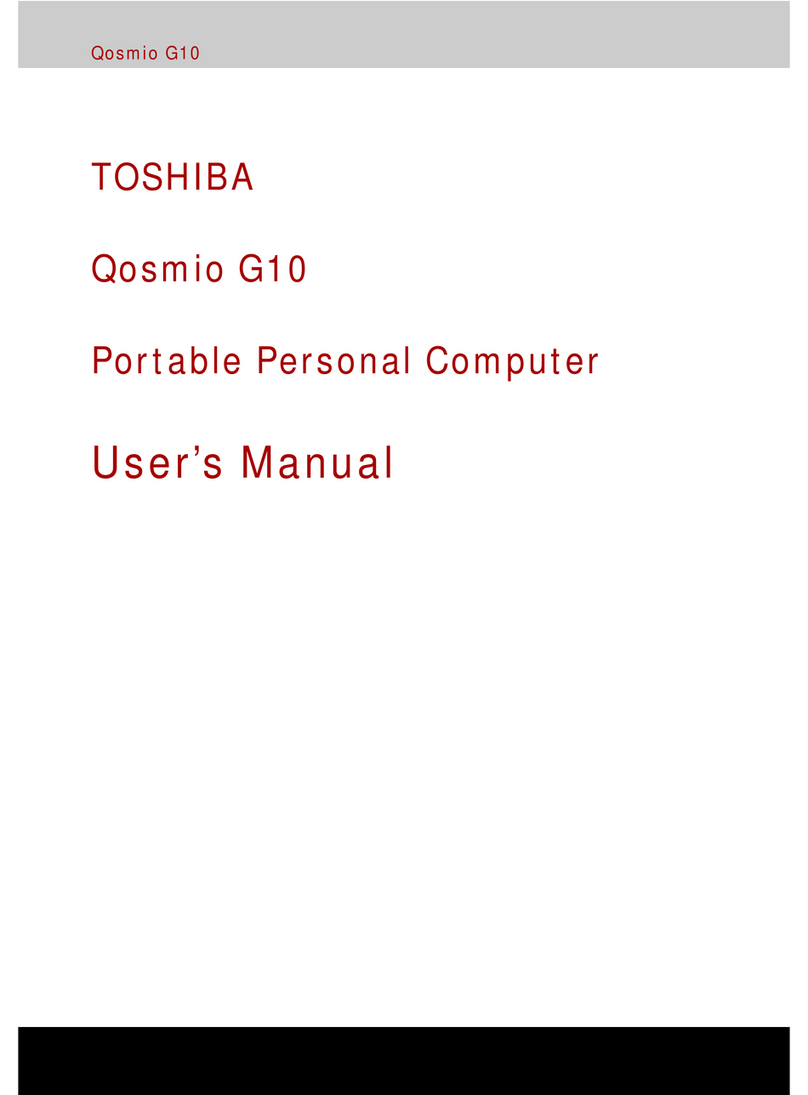 Toshiba Qosmio G10 Series User manual