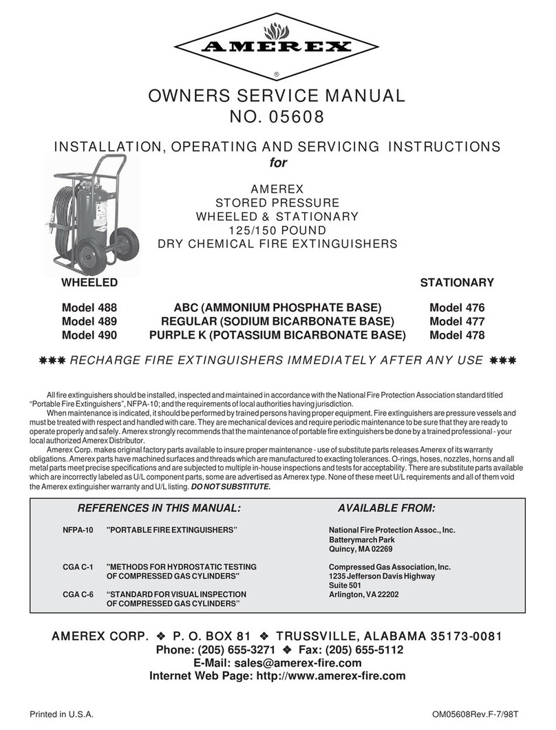 Amerex 488 Owner's service manual