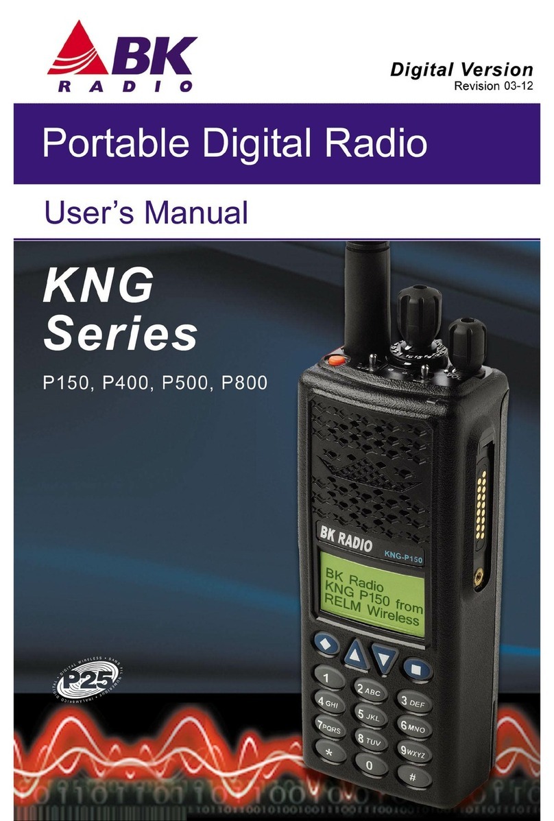 BK Radio P150 user manual