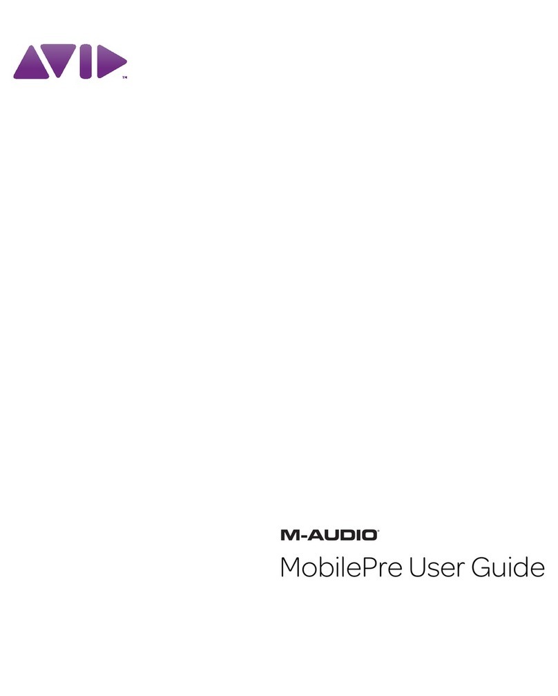 Avid Technology MobilePre User manual Avid Technology MobilePre User manual