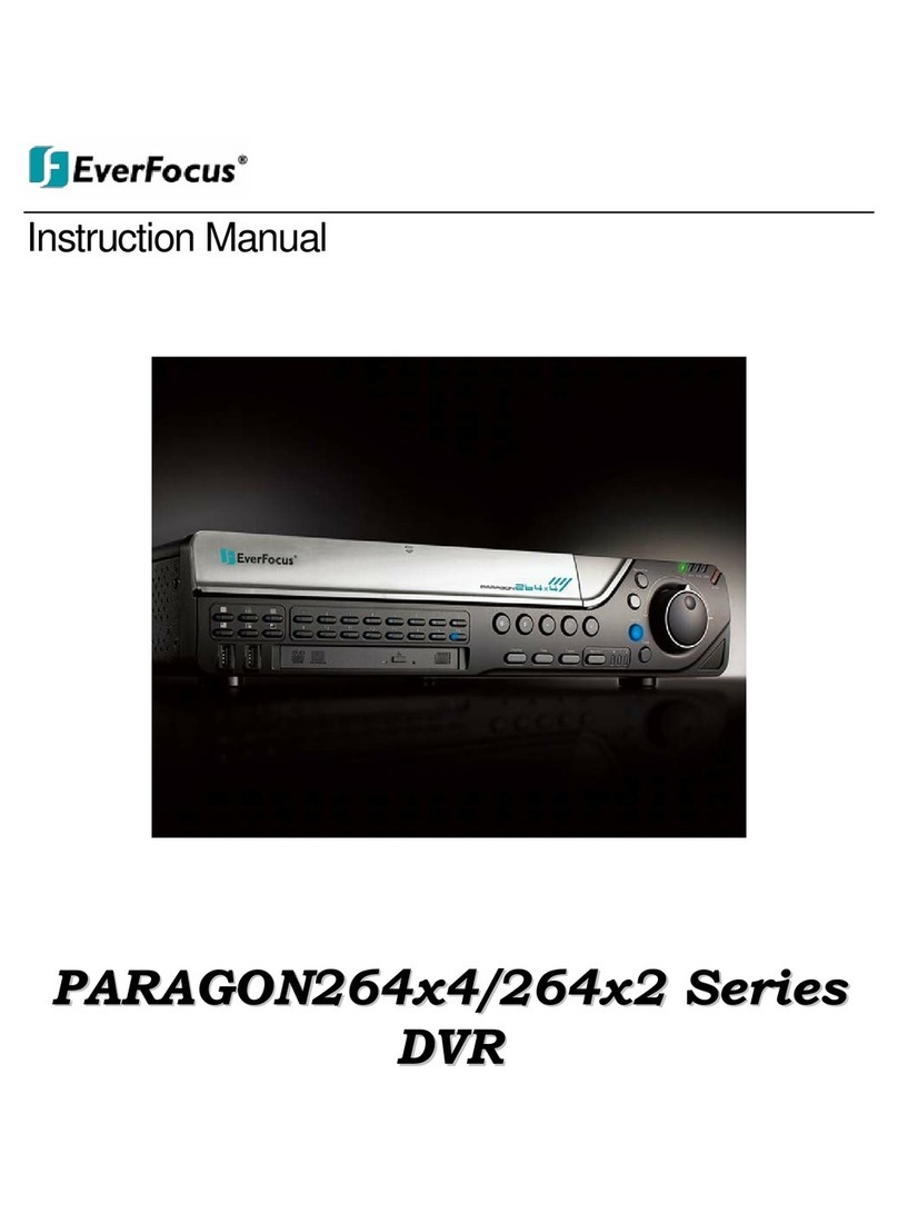 EverFocus Paragon 264 Series instruction manual