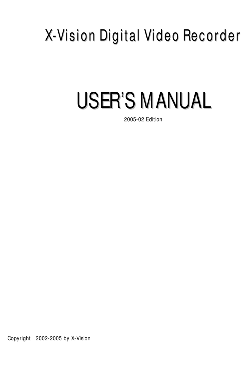X-Vision Digital Video Recorder user manual