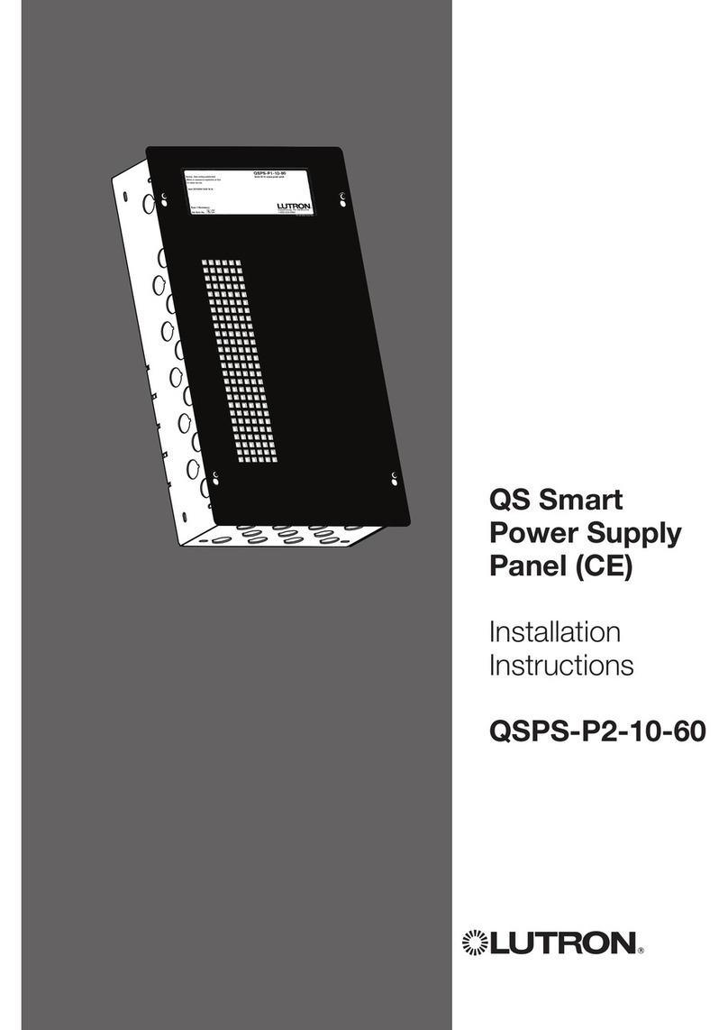 Lutron Electronics QSPS-P2-10-60 installation instructions