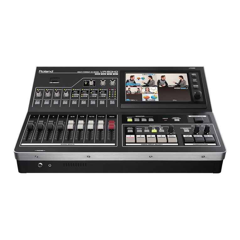 Roland VR-50HD MK II User manual Roland VR-50HD MK II User manual
