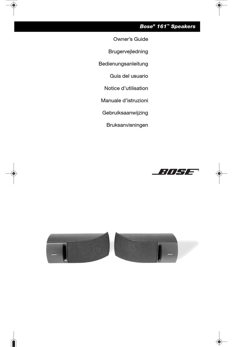Bose 161 Manuale d'istruzioni