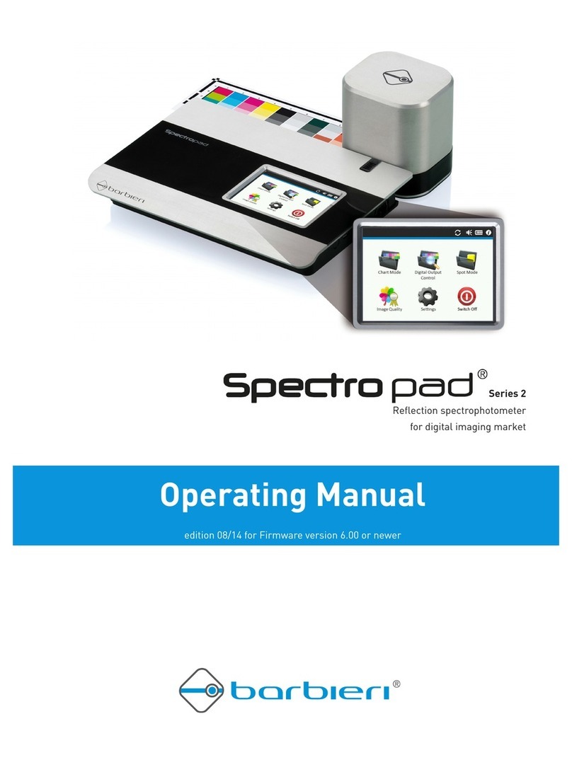 Barbieri Spectropad Series 2 operating manual