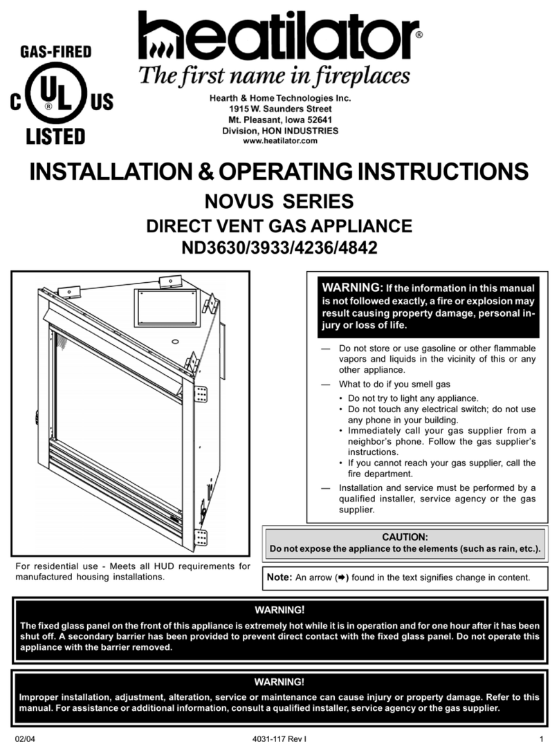 Heatilator Novus ND3630 Manual